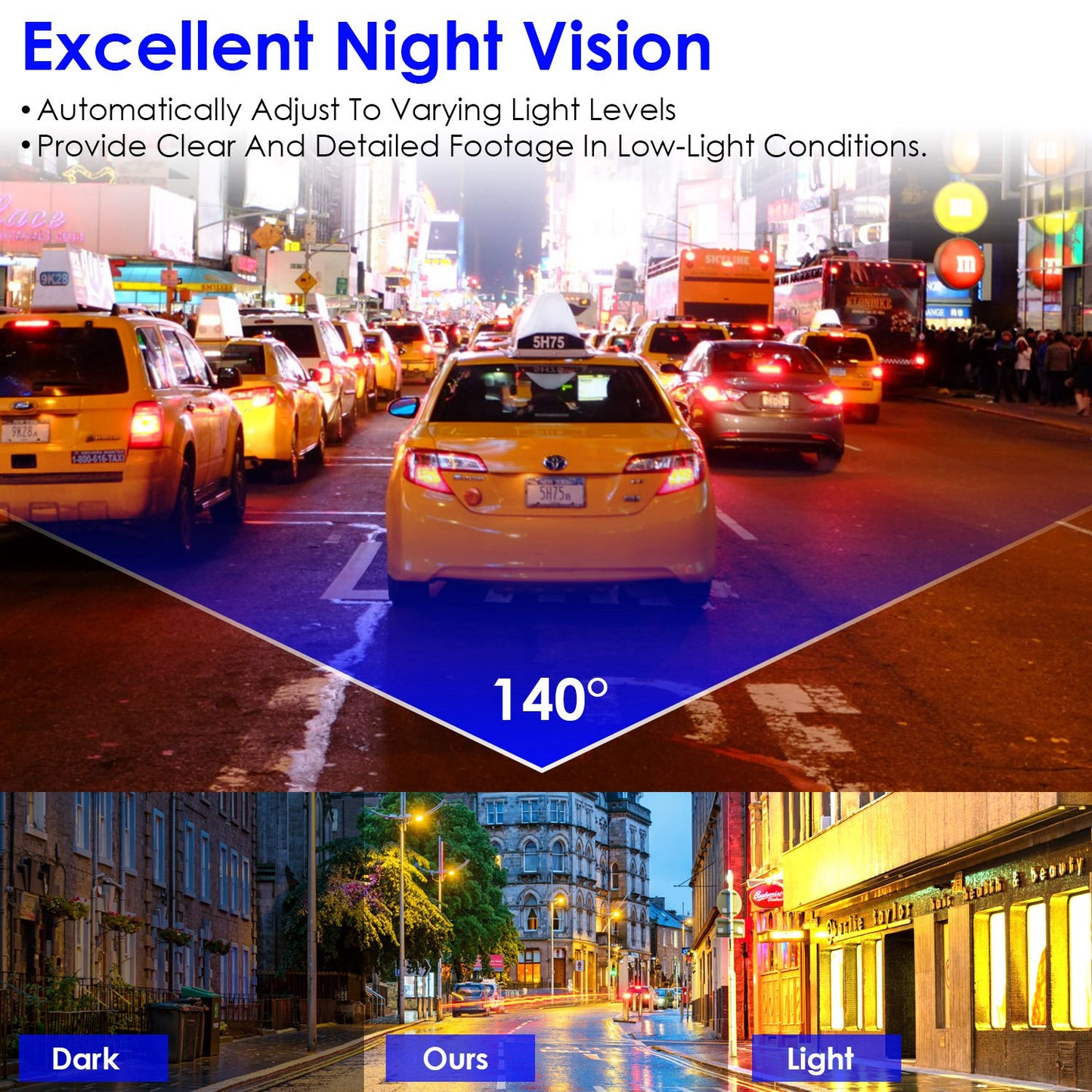 1Pc 2K HD Front Dash Cam For Car With IPS Screen Night Vision Loop Recording Included 32G Storage Card.