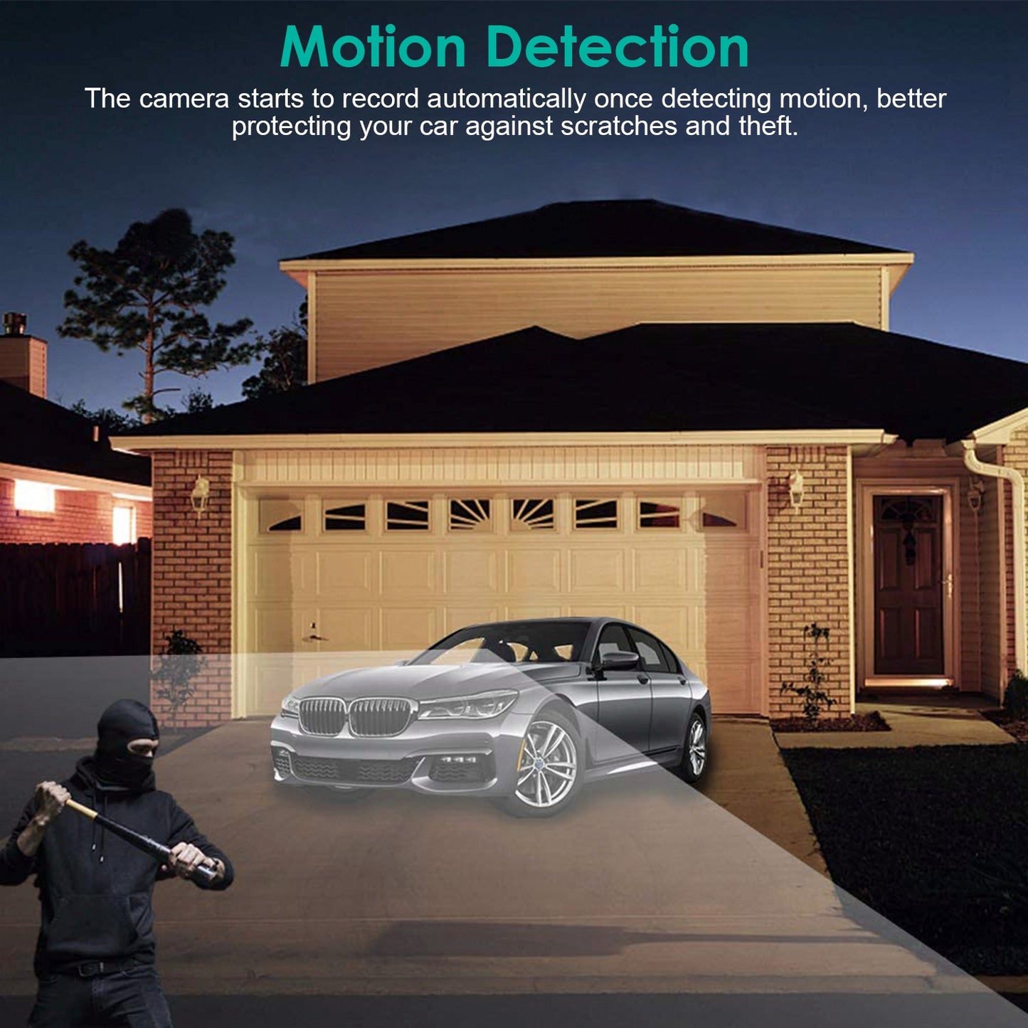 3 Channel Dash Cam Front Inside Rear Vehicle Driving Recorder Car DVR With 32G MMC Card.
